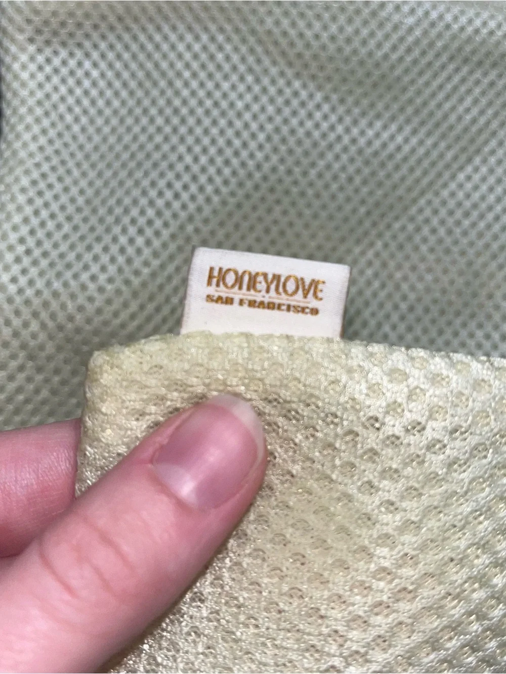 Honeylove Cream Mesh Delicate Wash Bag